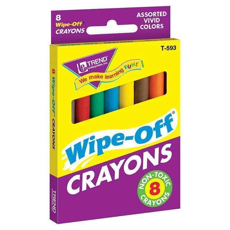 (12 Bx) Wipe Off Crayons Regular