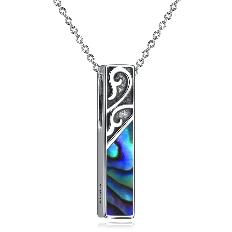 Abalone Urn Necklace for Ashes for Women 925 Sterling Silver Cremation Jewelry for Ashes