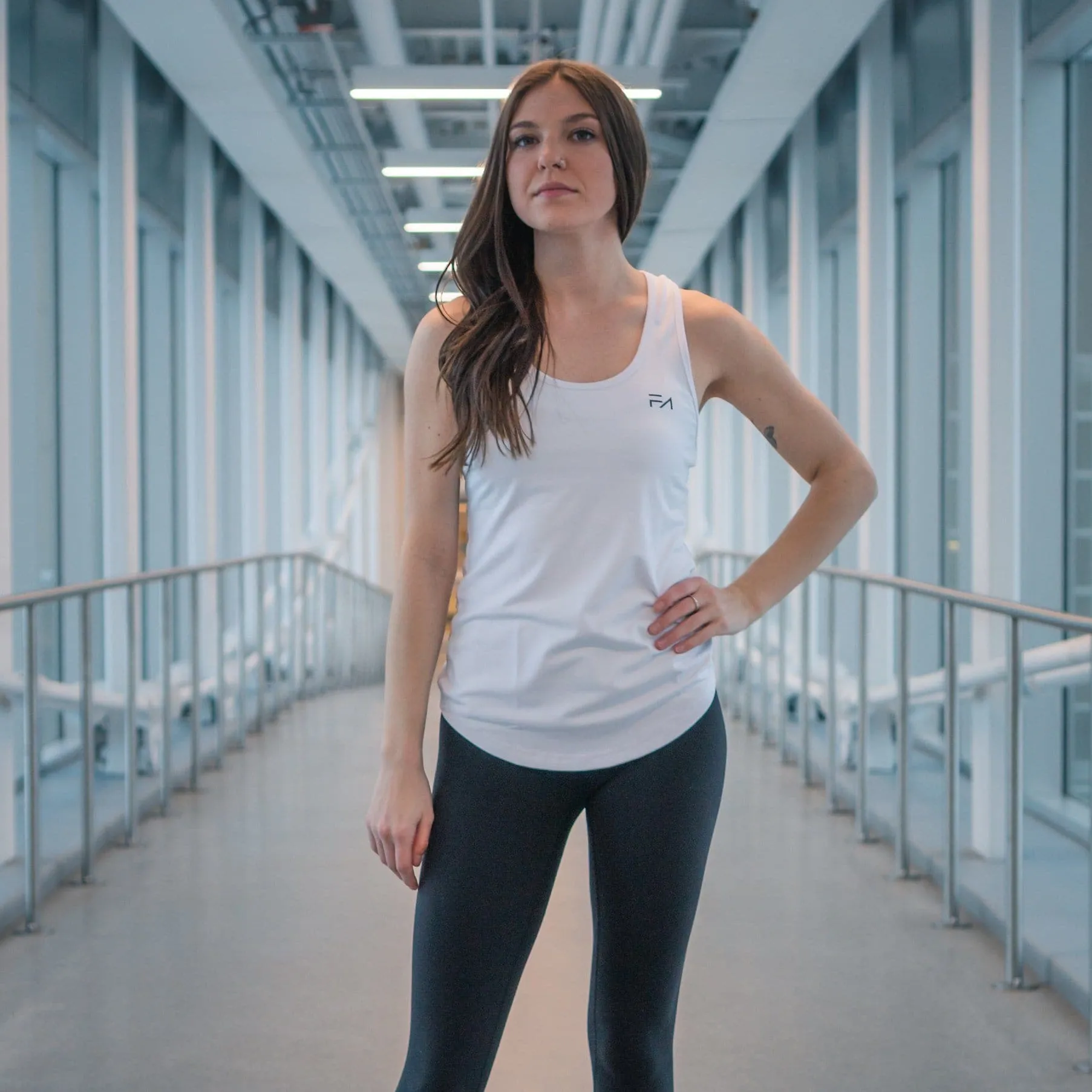 Aero Mesh Tank White