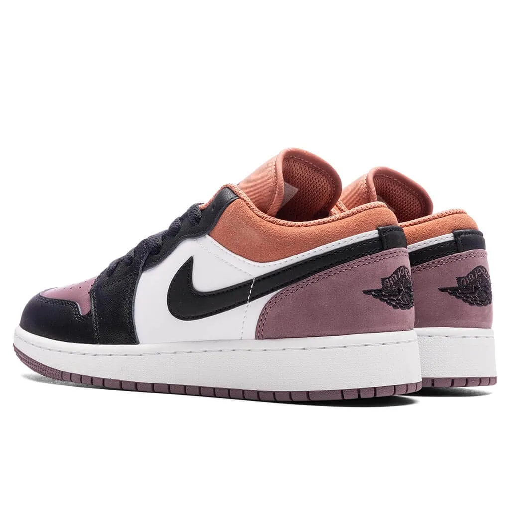 Air Jordan 1 Low SE (GS) - White/Sky J Orange/Sky J Mauve