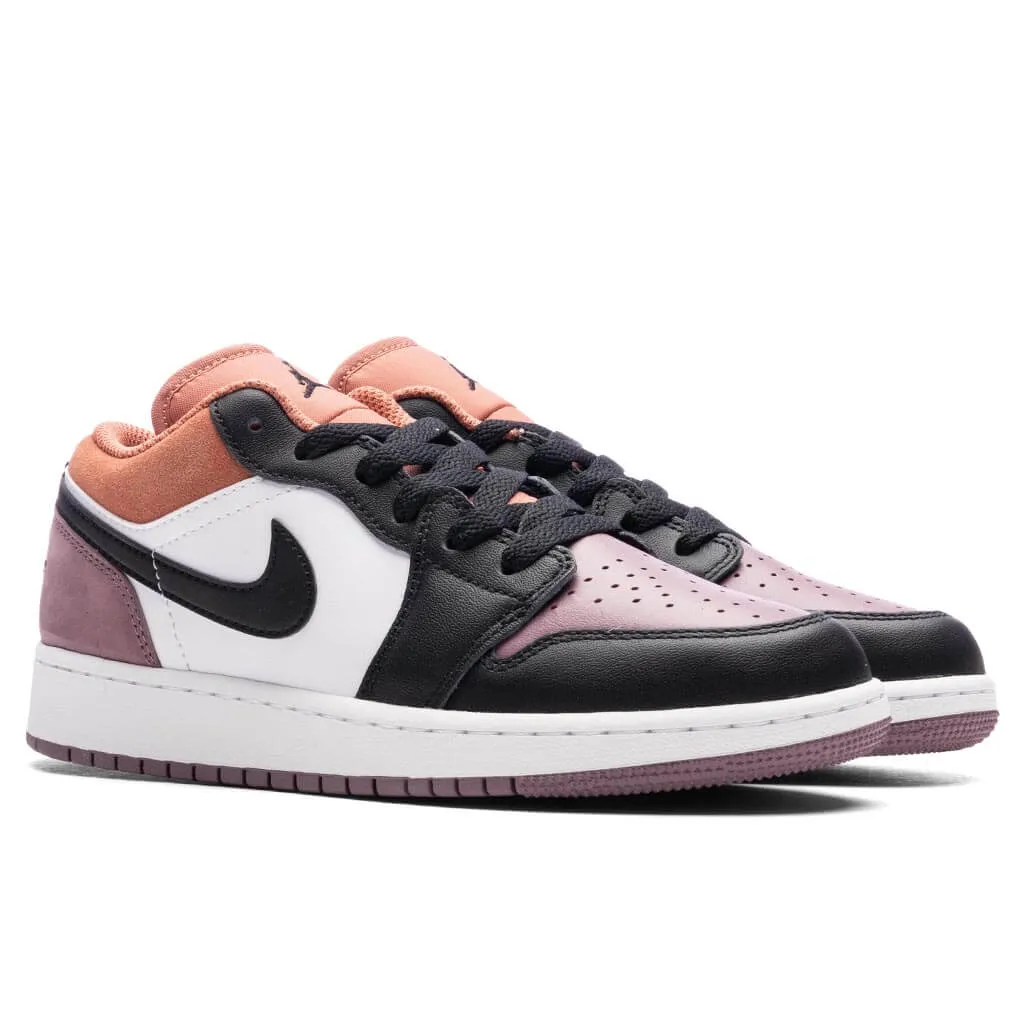 Air Jordan 1 Low SE (GS) - White/Sky J Orange/Sky J Mauve