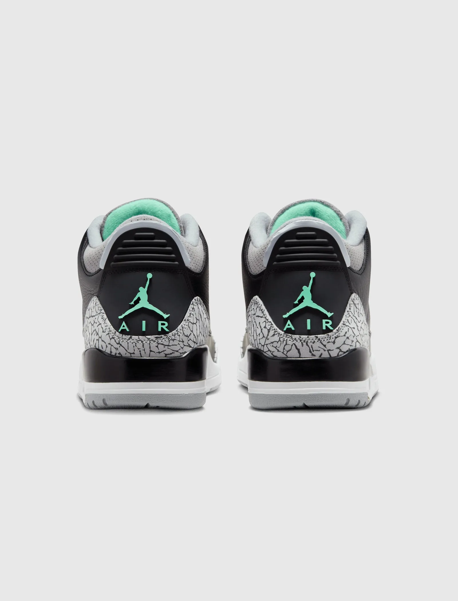 AIR JORDAN 3 RETRO "BLACK/ GREEN GLOW"