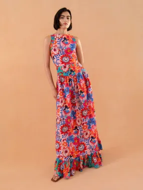 Amara Seersucker Maxi Dress - Moorea