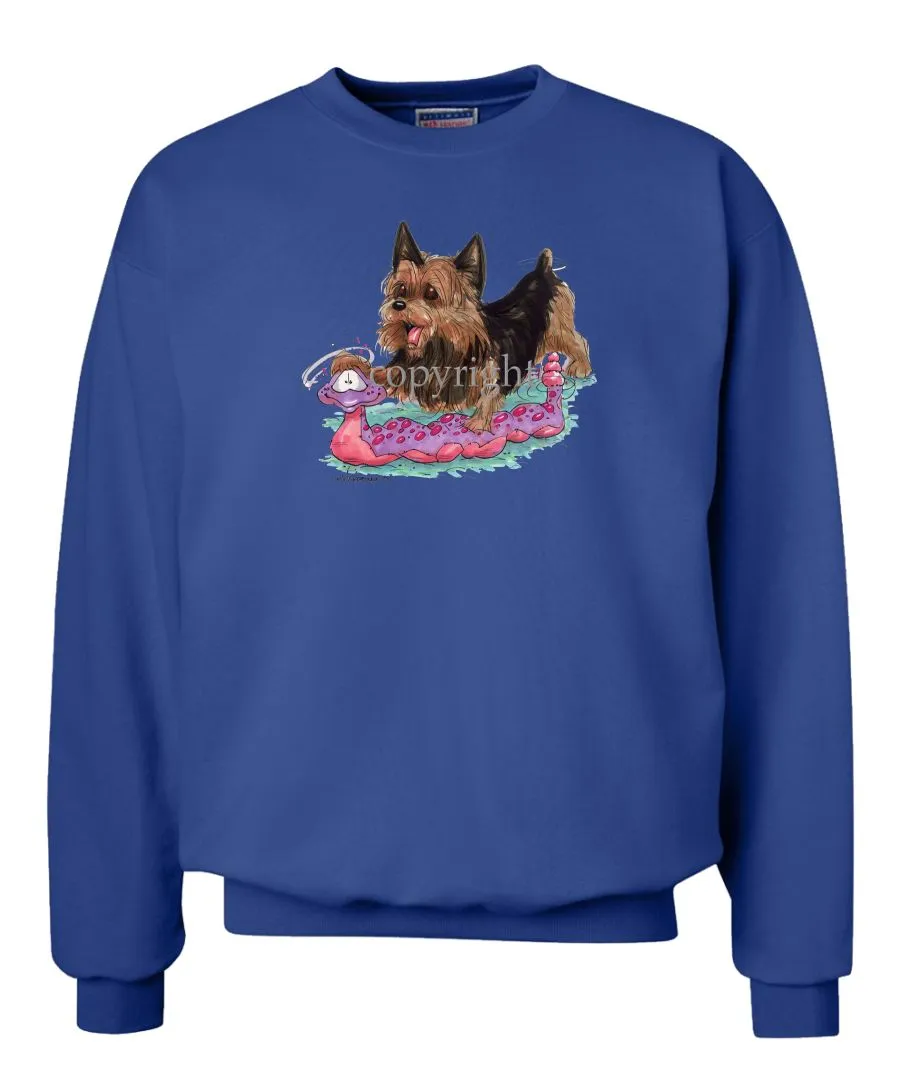 Australian Terrier - With Toy Snake - Caricature - Sweatshirt