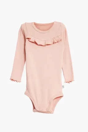 Baby Onesie Wheat Ruffle