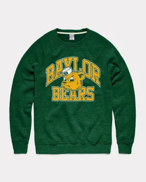 Baylor Bears Mascot Arch Forest Green Crewneck