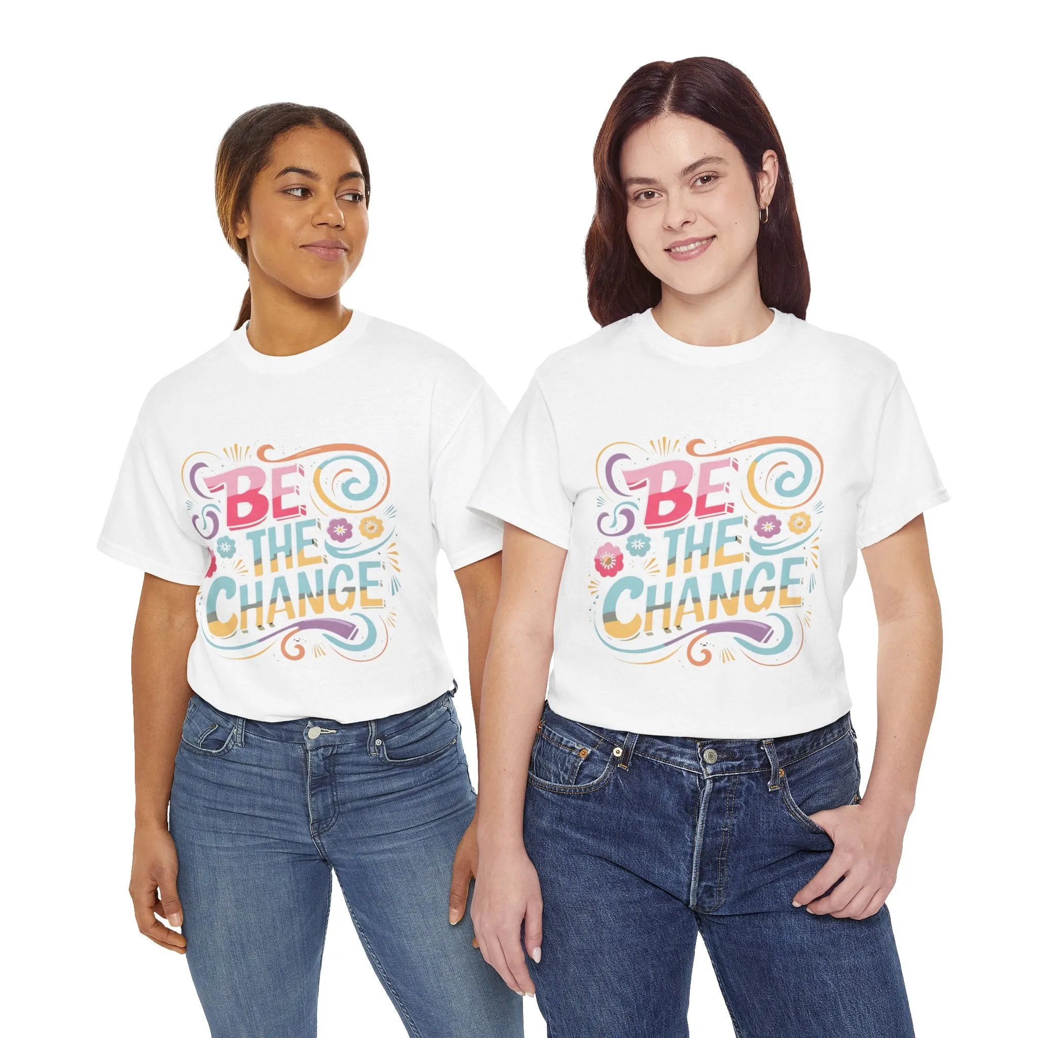 Be The Change - Unisex Heavy Cotton Tee