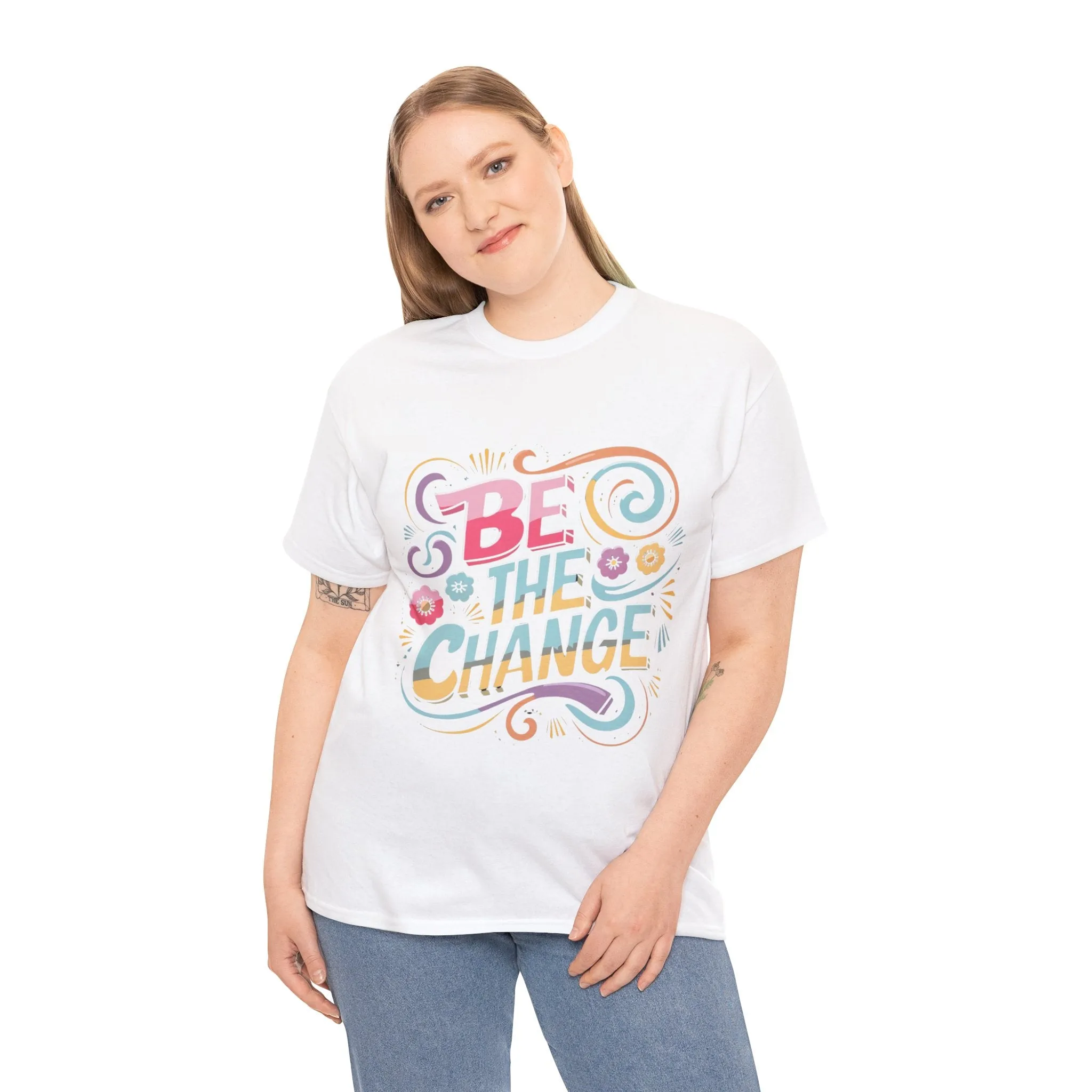 Be The Change - Unisex Heavy Cotton Tee