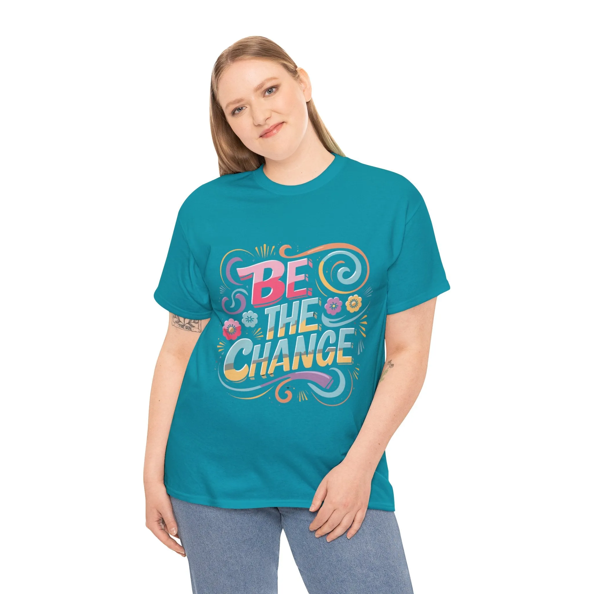 Be The Change - Unisex Heavy Cotton Tee