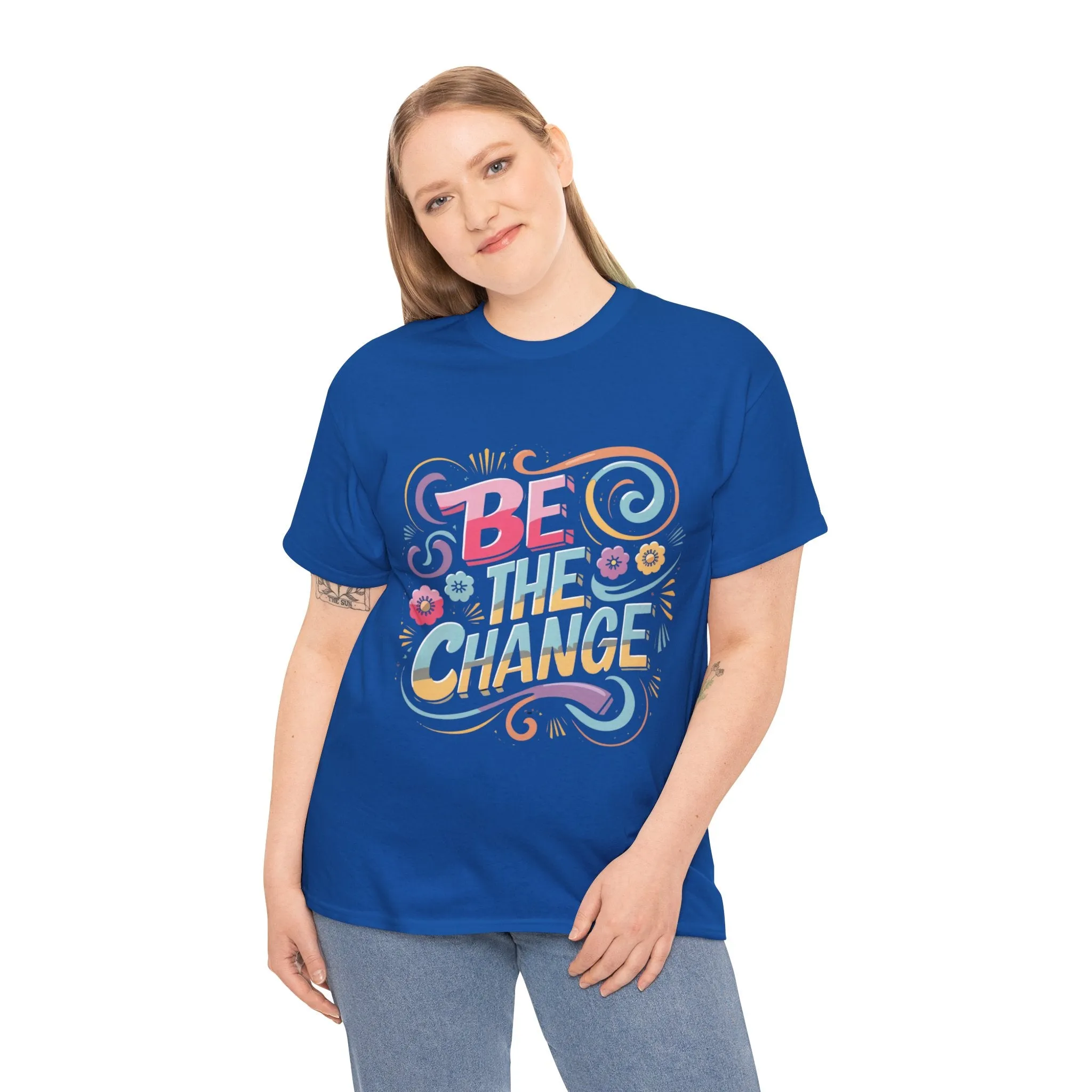 Be The Change - Unisex Heavy Cotton Tee