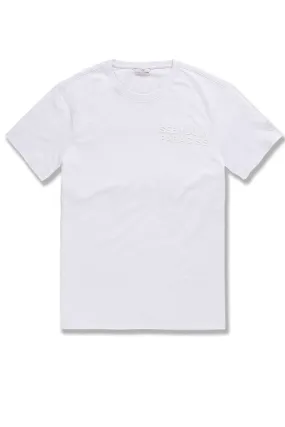 Big Men's Paradise Tonal T-Shirt (White)