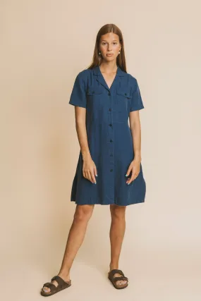 blue hemp karen dress