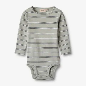 Body L/S Freddie - sea mist stripe