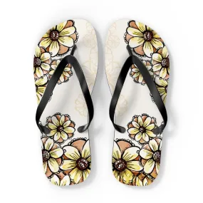 Boho Flowers- Unisex Flip Flops