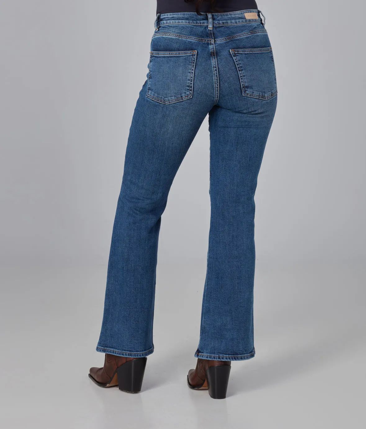 BRADLY-DIS Mid Rise Flare Jeans