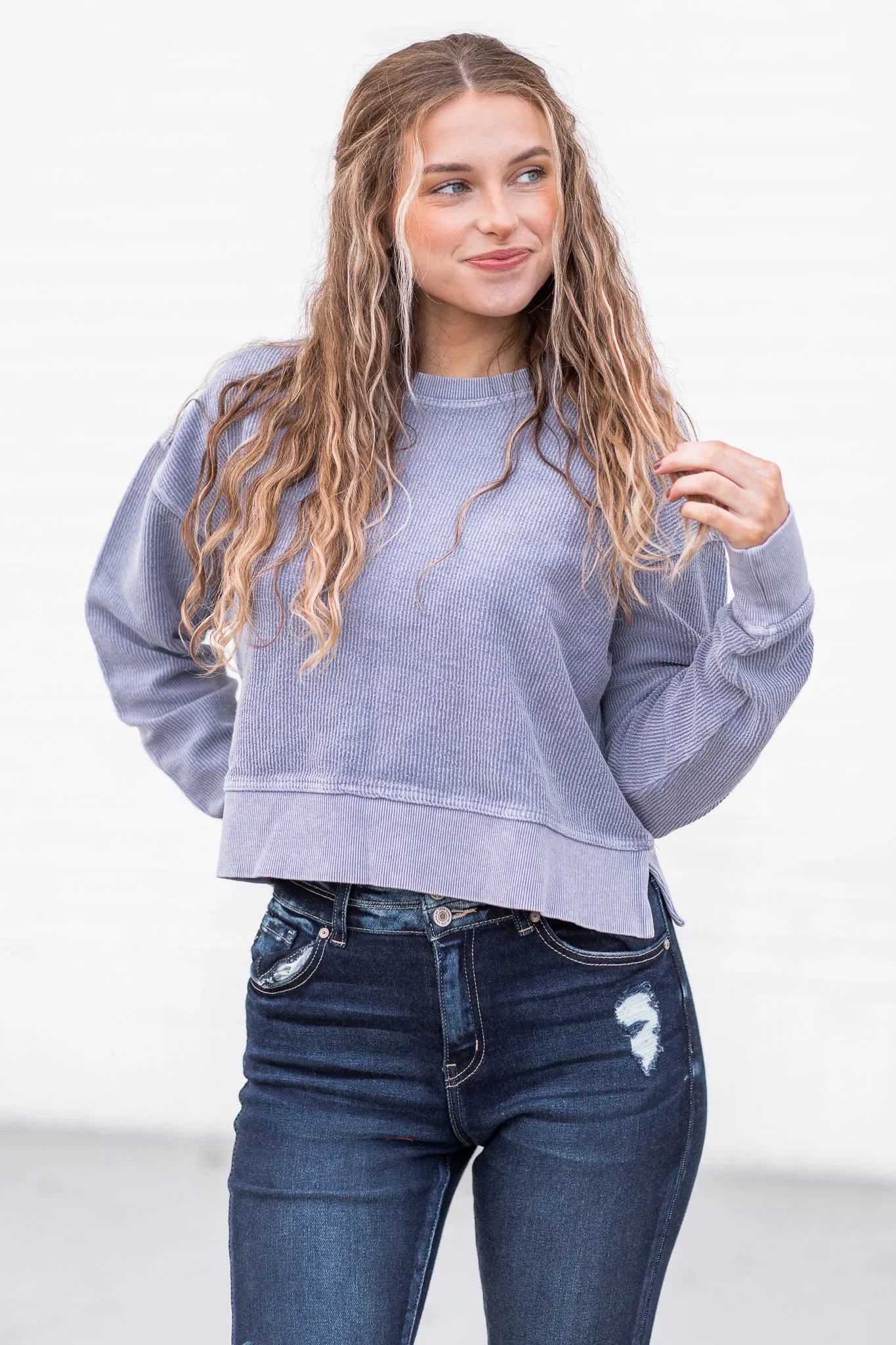 Camden Crew Crop Sweatshirt