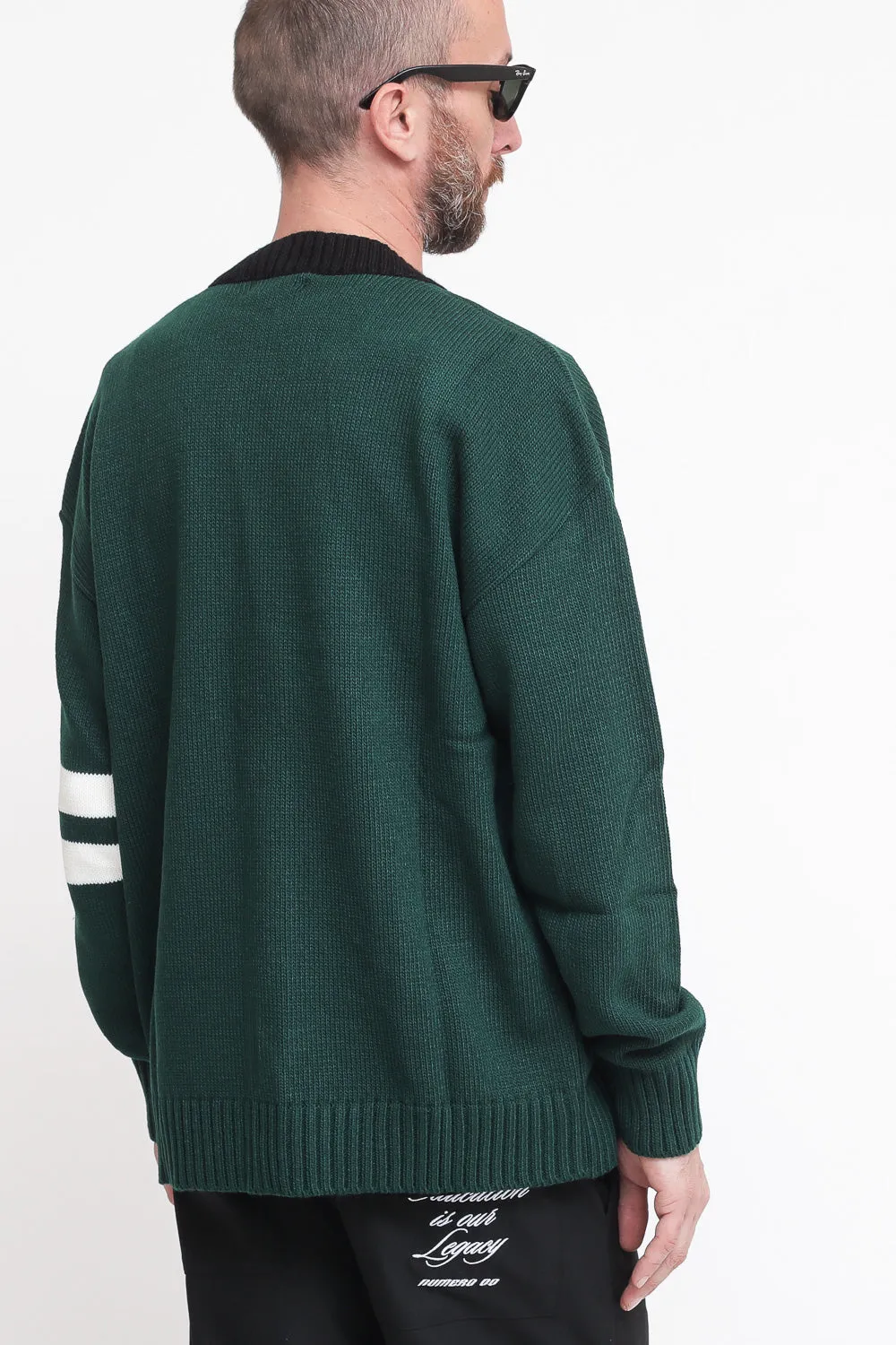 Cardigan Varsity - Green