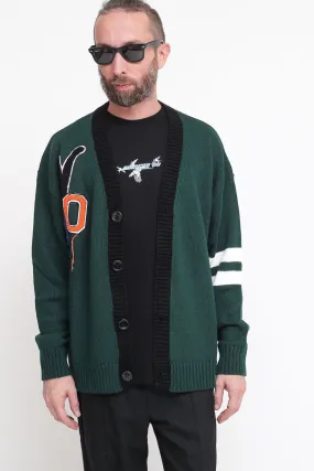 Cardigan Varsity - Green