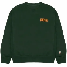 Carrots X One Piece Crewneck Sweatshirt (Forest Green)