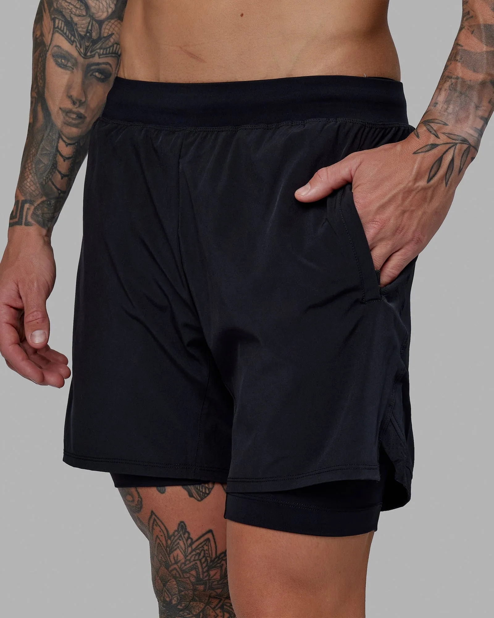 Challenger 6" Lined Performance Shorts - Black