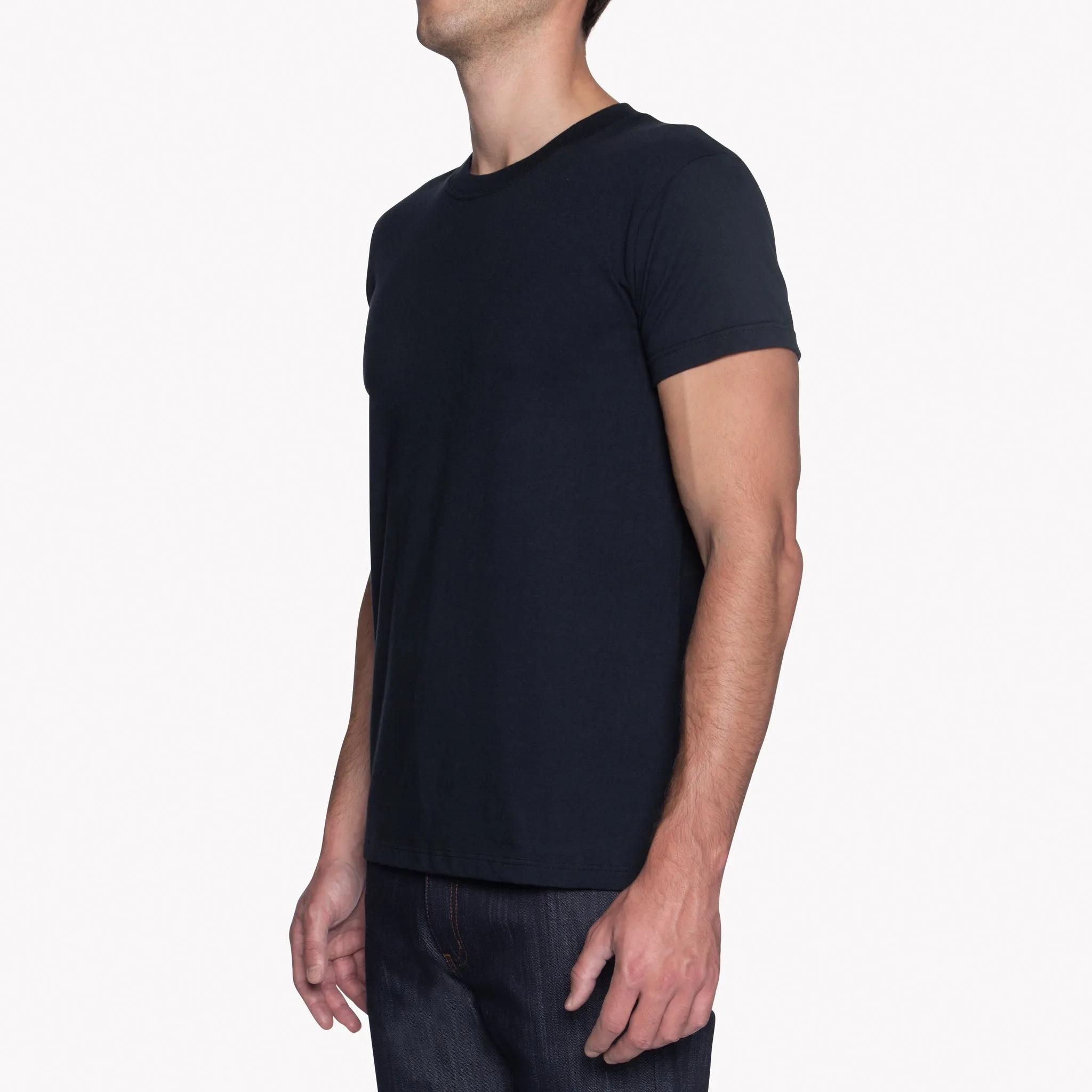 Circular Knit T-Shirt - Black