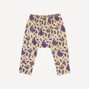 classic panda pant | plum crystals | organic cotton jersey