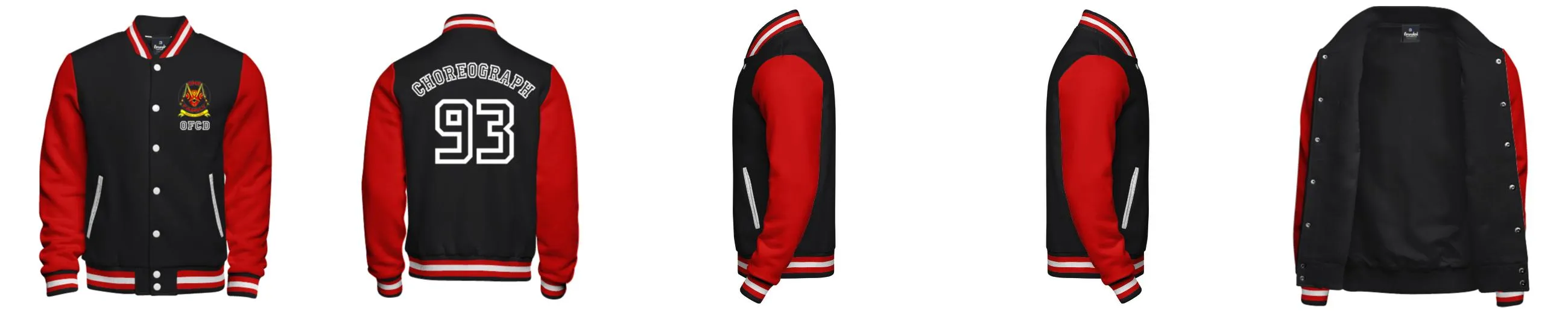 Cotton Fleece Varsity Jacket With No Lining