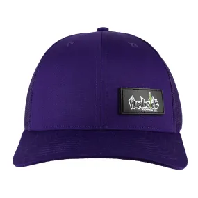 Curved Bill PVC Label Richardson 112 Snap Hat Purple