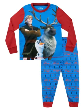 Disney Frozen Pajamas - Kristoff, Olaf, and Sven