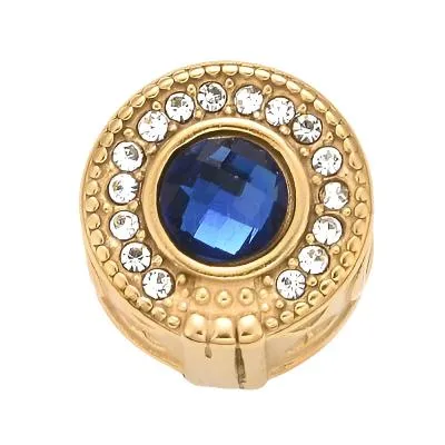 European Charm, Blue and Gold Stainless Steel (Purchase on Back Order 2-3 weeks)