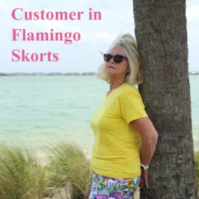 Flamingo Skort Comfy & Don't Ride Up