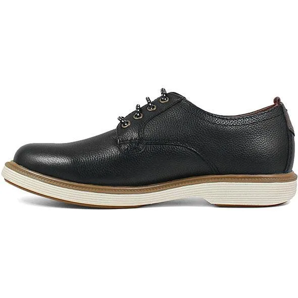 Florsheim Kids Boy's Sapacush Plain Toe Ox Black (Sizes 1-4)