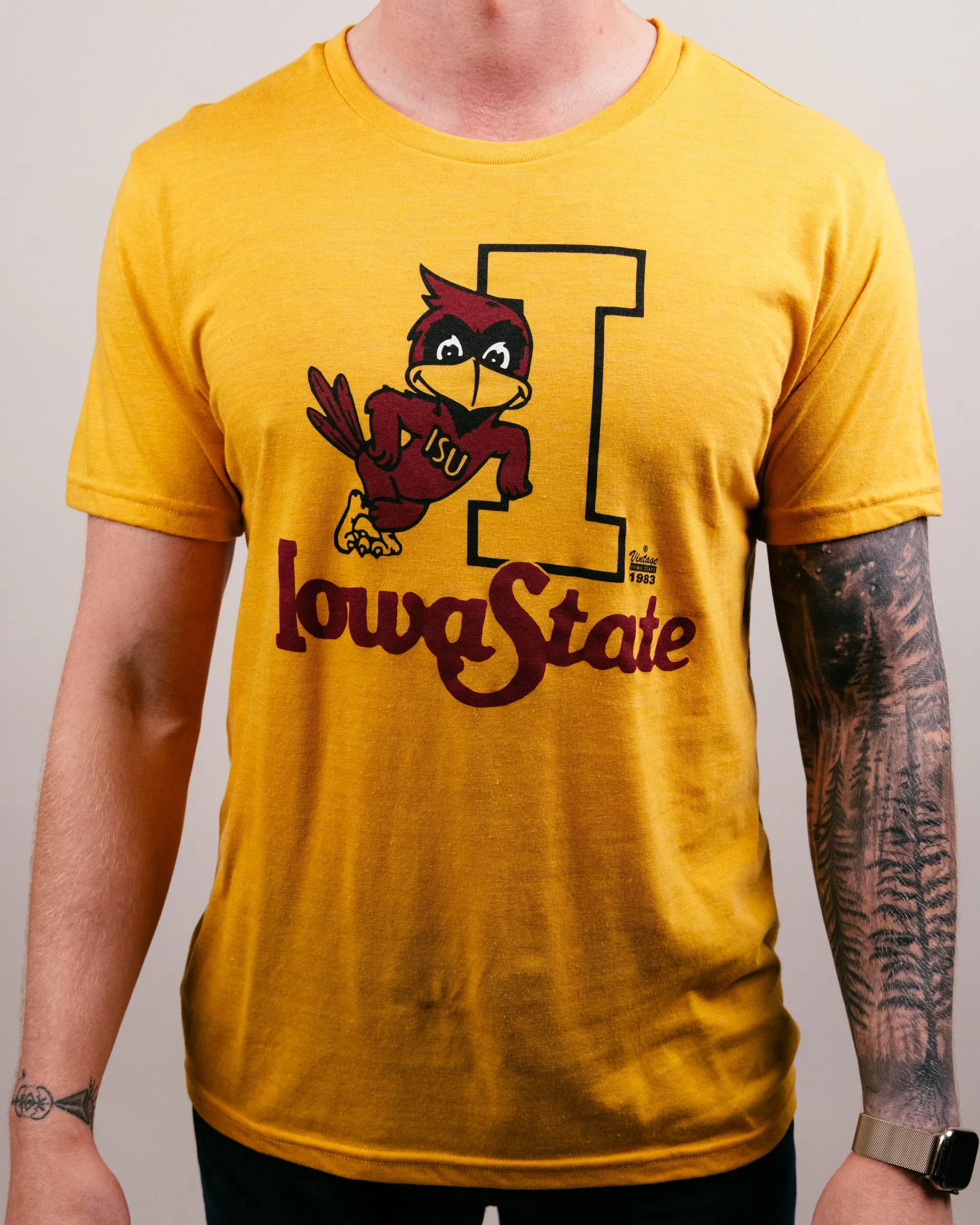 Iowa State Cyclones Leaning Cy Gold T-Shirt