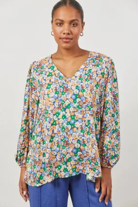 ISLE OF MINE Euphoria V Blouse MEADOW BLOOM