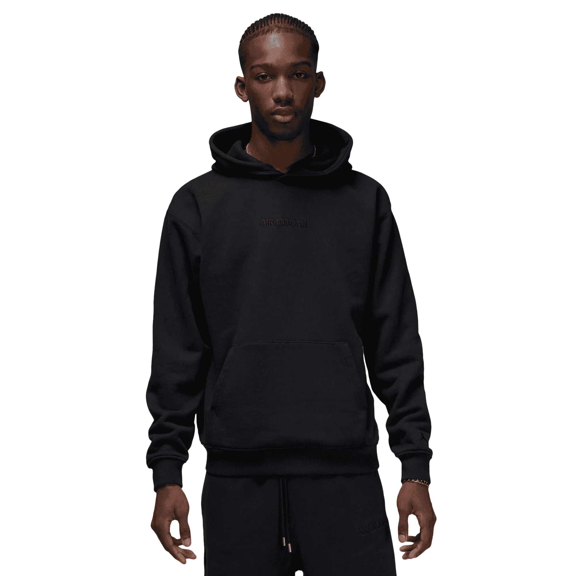 Jordan Air Jordan Wordmark Fleece Hoodie Black FJ1966-010