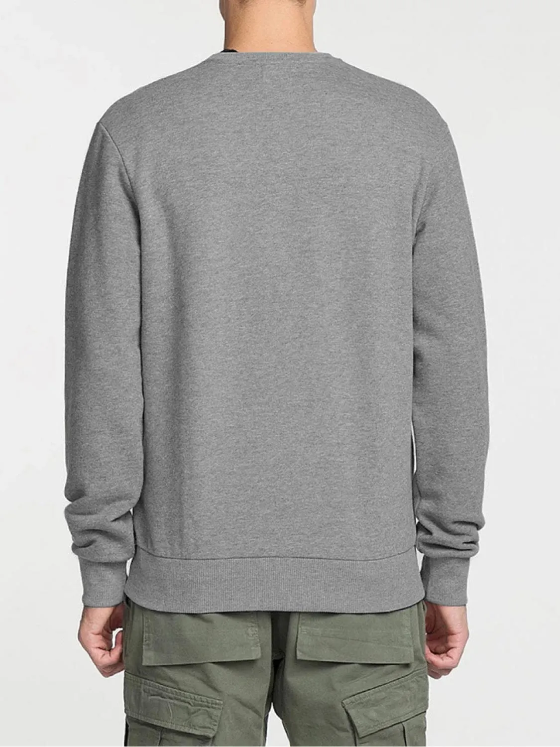 Logomania Crew Neck Sweatshirt Melange Grey