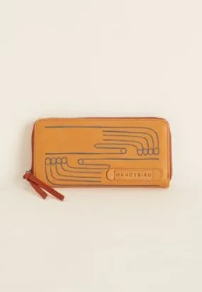 Long zippered wallet