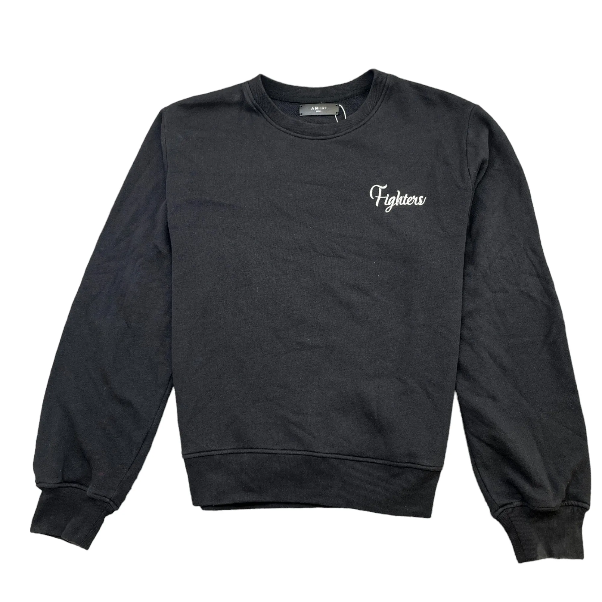 Men's Fighters Emroided Sweatshirt Black Size S