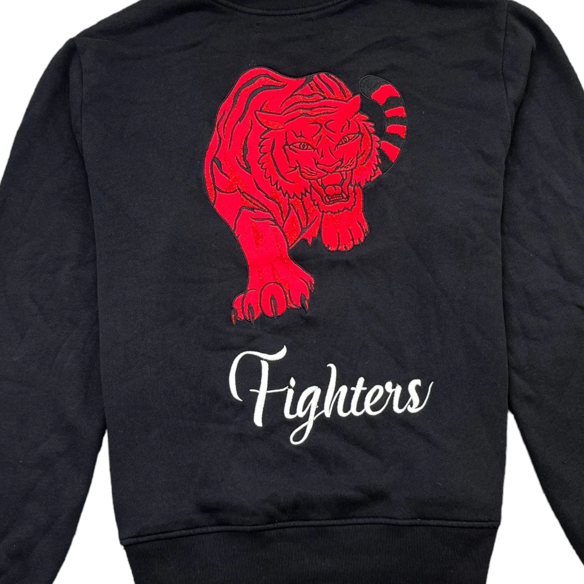 Men's Fighters Emroided Sweatshirt Black Size S