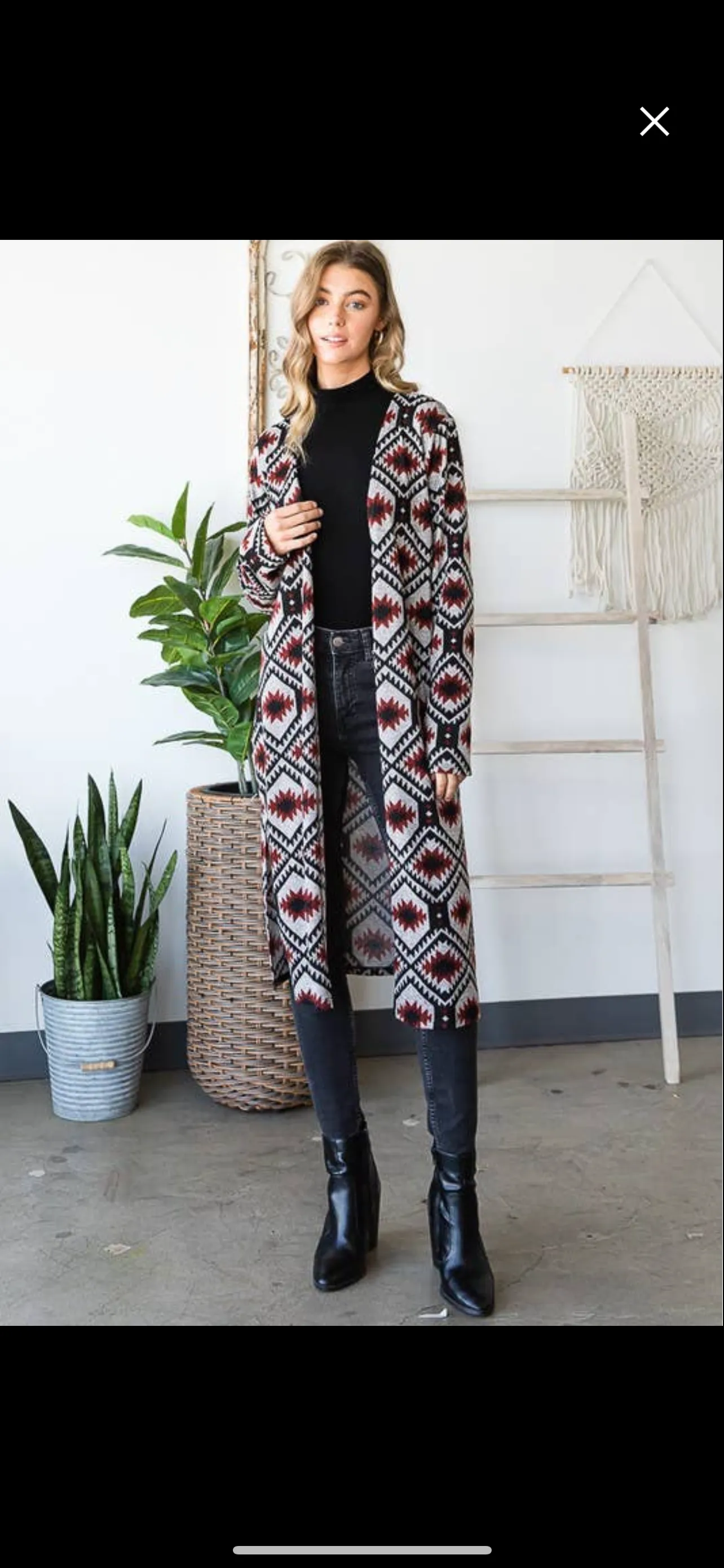 Multi Color Aztec Cardigan