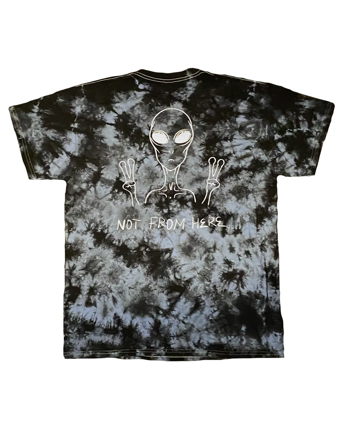 Not From Here Tee in Columbia Tie-Dyed