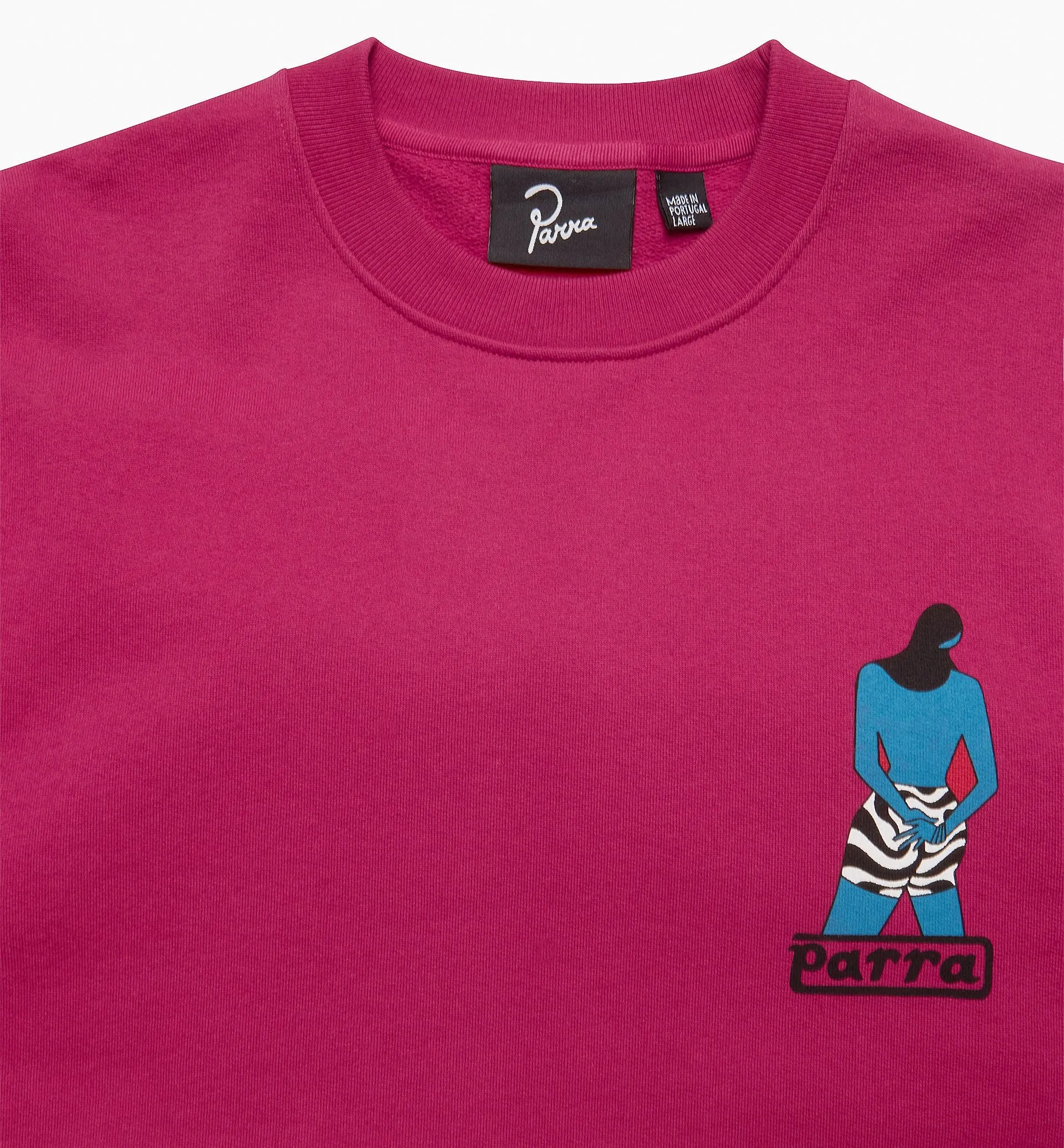 Parra Water Park Crew Neck Sweatshirt - Purplepink