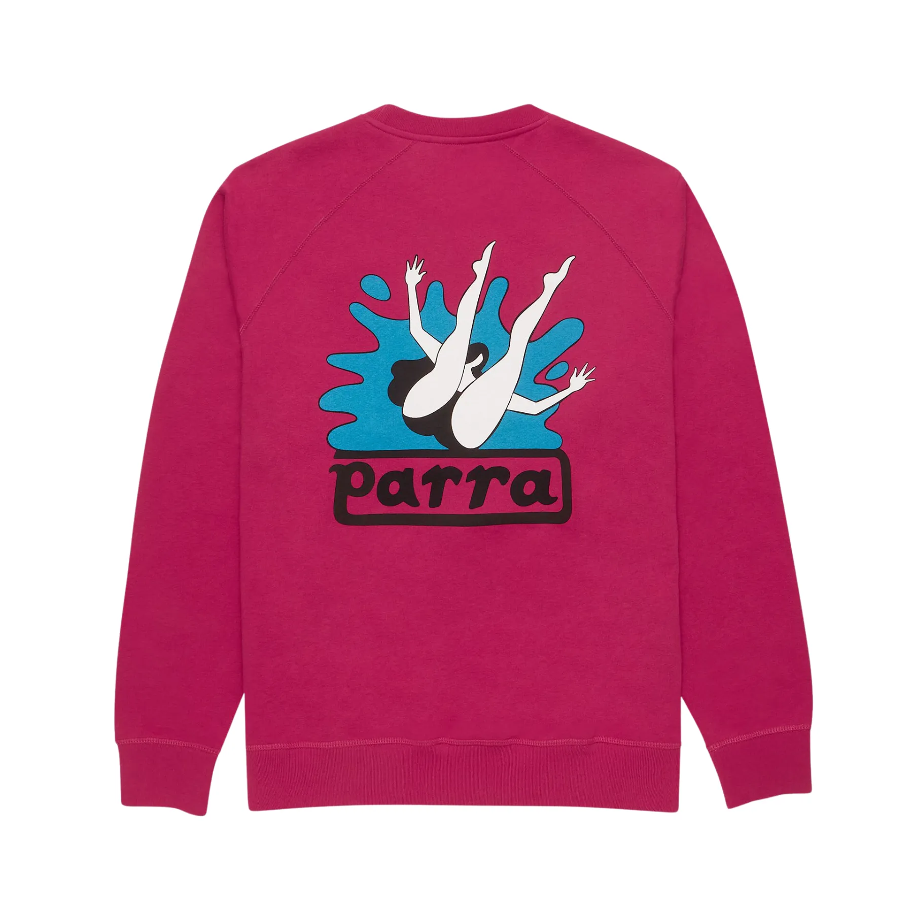 Parra Water Park Crew Neck Sweatshirt - Purplepink