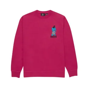 Parra Water Park Crew Neck Sweatshirt - Purplepink