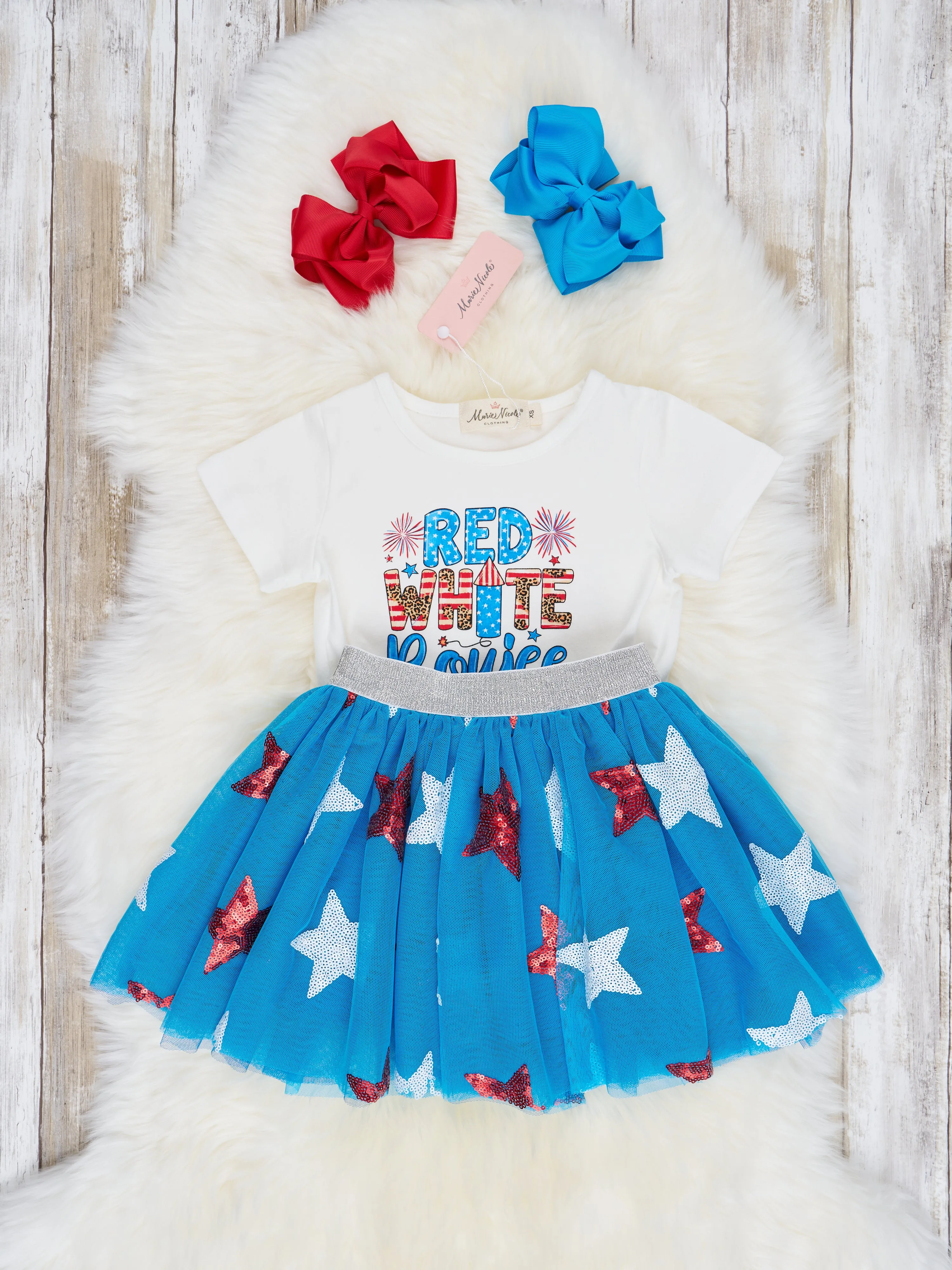 "Red White & Boujee" Tulle Outfit