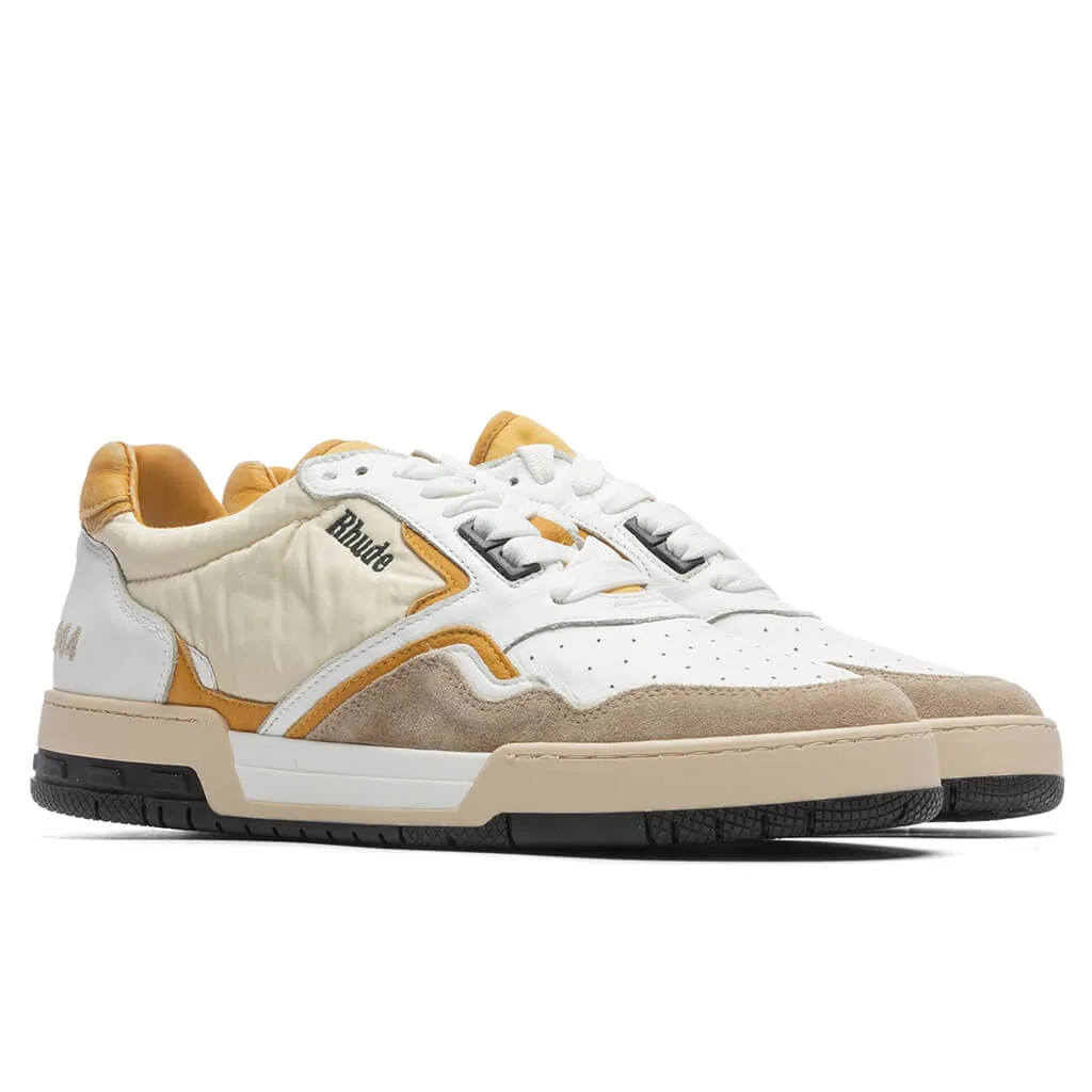 Racing Sneaker - White/Mustard/Beige