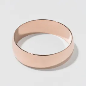 Rose Gold Classic Wedding Band - Polished 6mm