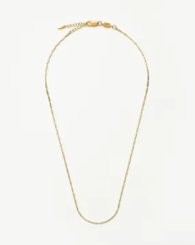 Savi Textured Link Chain Necklace