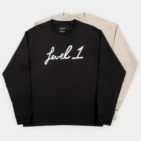 Script Long Sleeve T