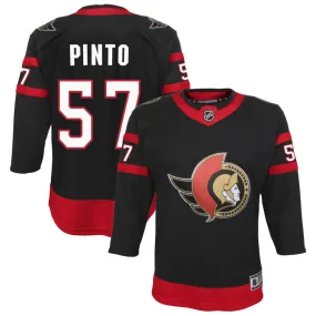 Shane Pinto Ottawa Senators Youth Home Premier Jersey - Black